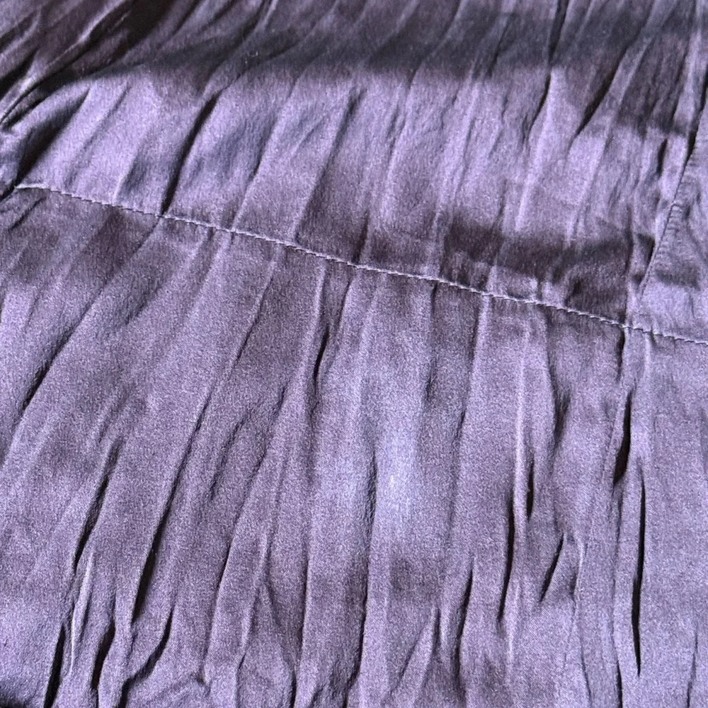 Eileen Fisher Women's Brownish Purple Silk Sleeveless Tank Dress Midi Size Small - Picture 6 of 6